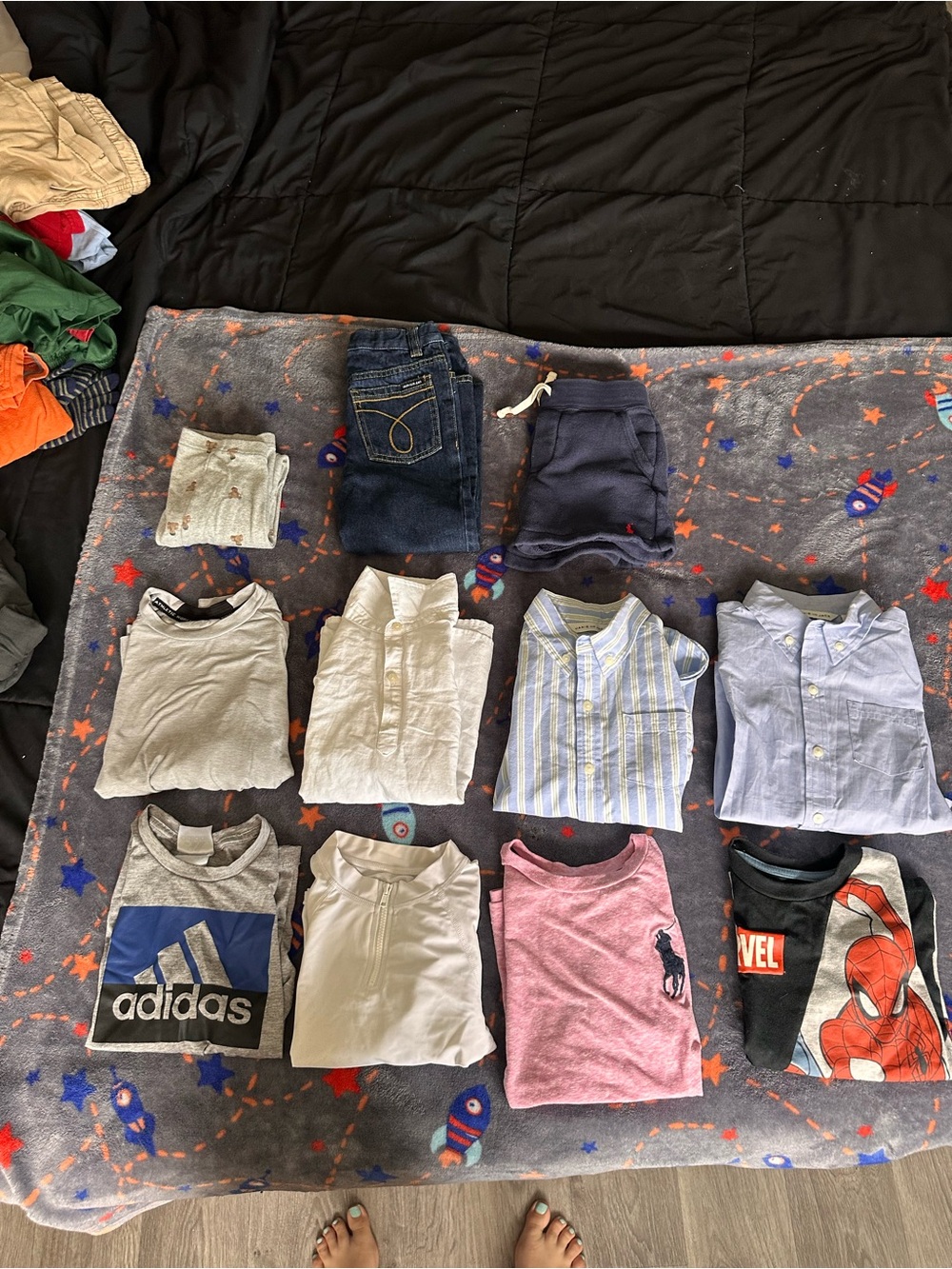 Toddler Boys 4T Clothing Lot 11pc Janie and Jack Ralph Lauren Calvin Klein Adida
